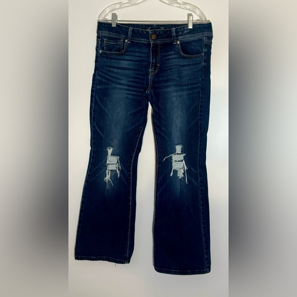 American Eagle women’s jeans, size 14 short stretch original boot - Picture 1 of 4